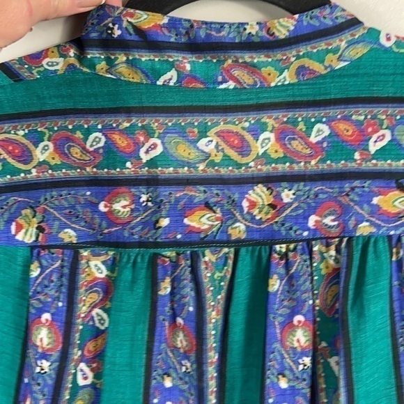 Vintage Floral Patterned Pleated Dress size S - Picture 14 of 15